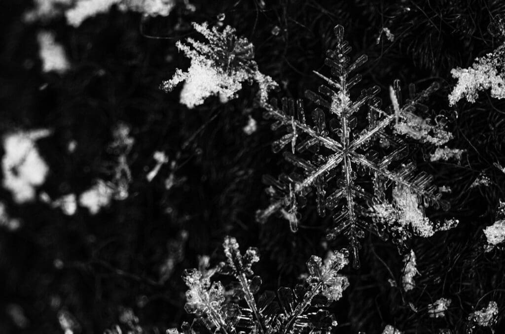 Photo snowflake method
