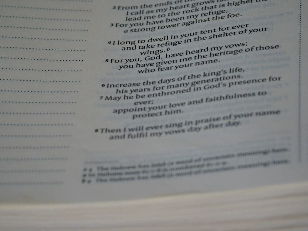 Photo story bible checklist
