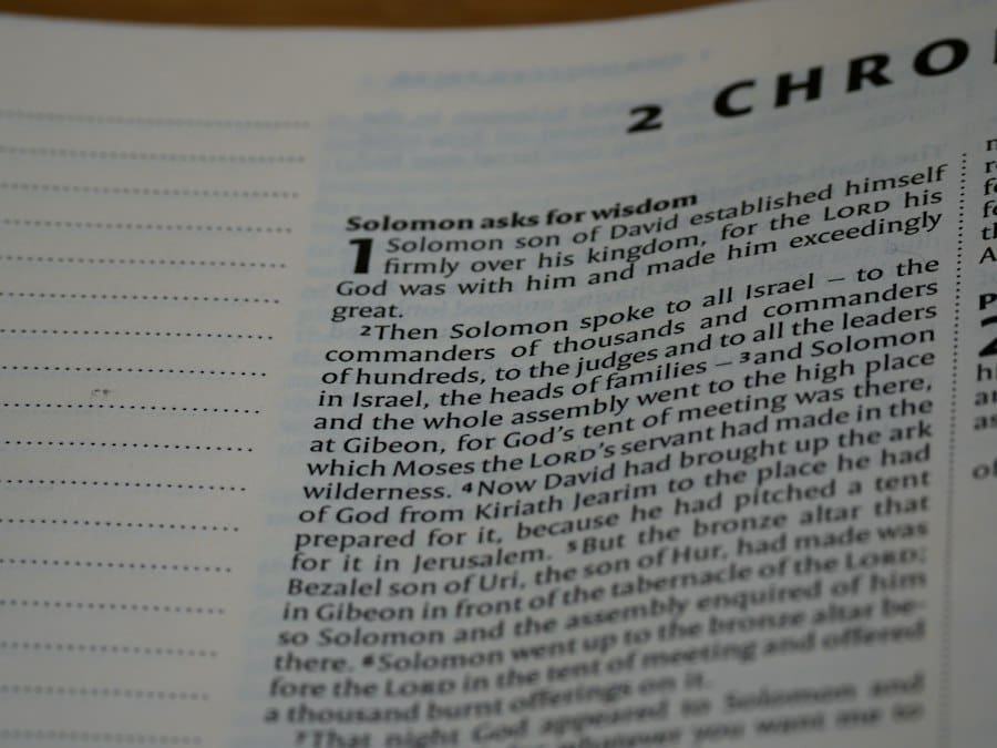 Photo story bible checklist