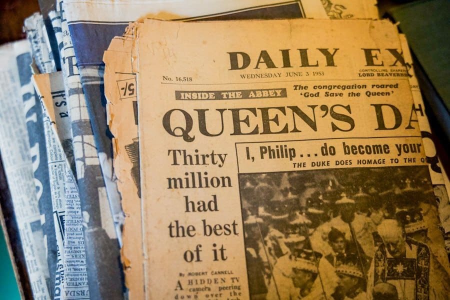 Photo archives old newspapers fiction research
