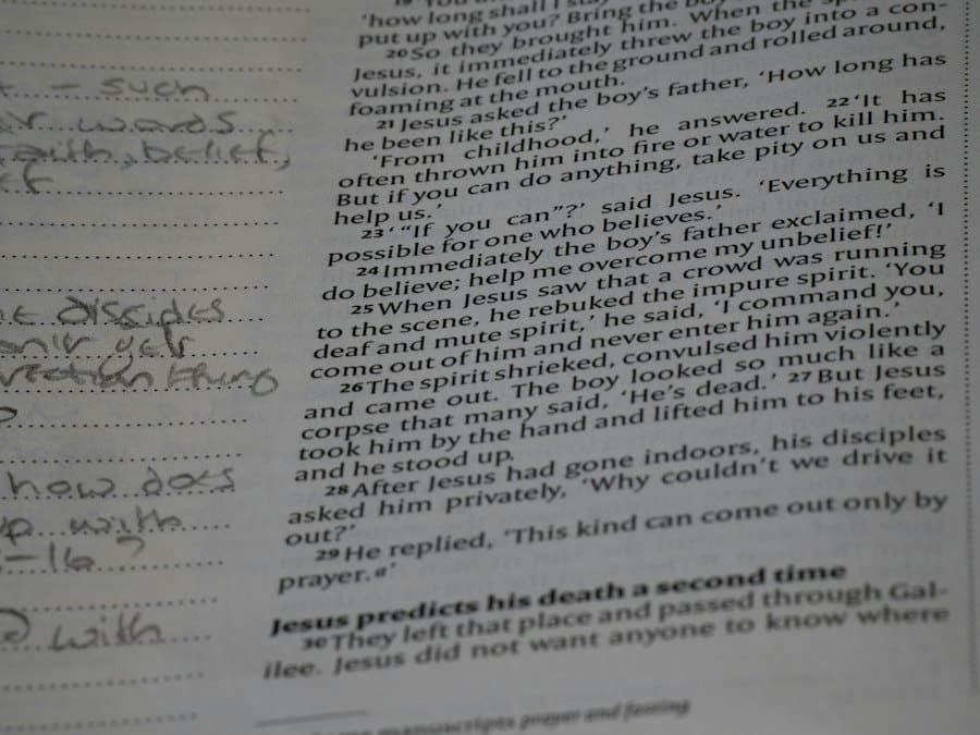Photo writing emotional death scene