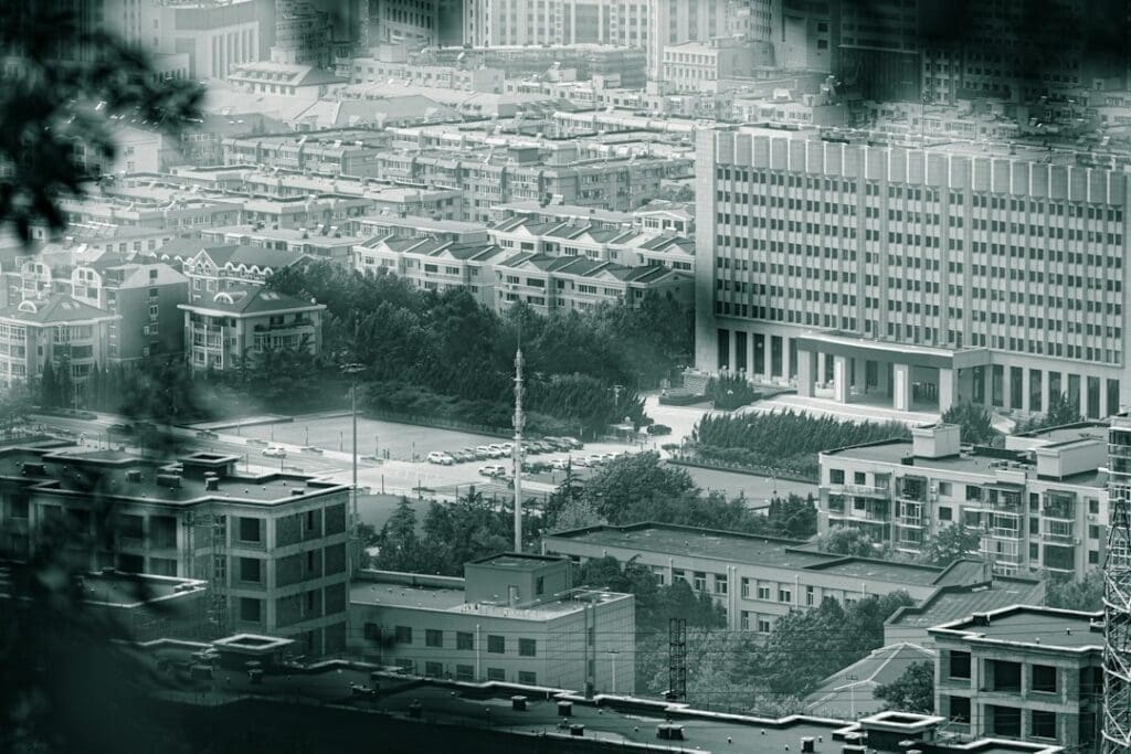 Photo fictional city worldbuilding illustration