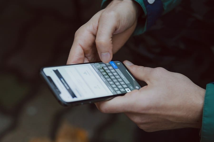 Photo writing fictional text messages